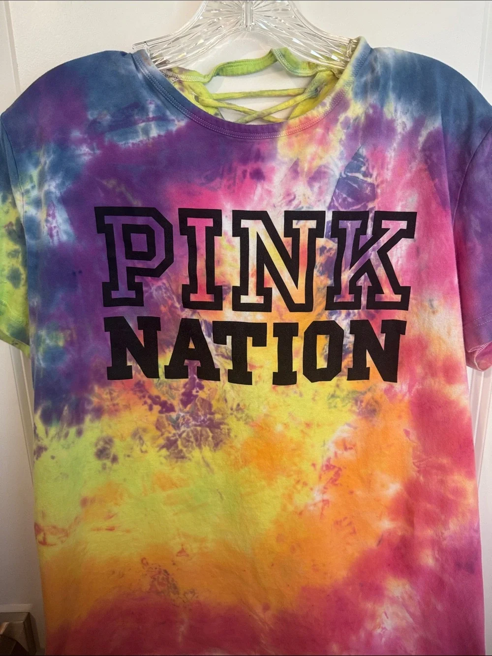 Girls' Tie-Dye Logo Tee - Multicolor